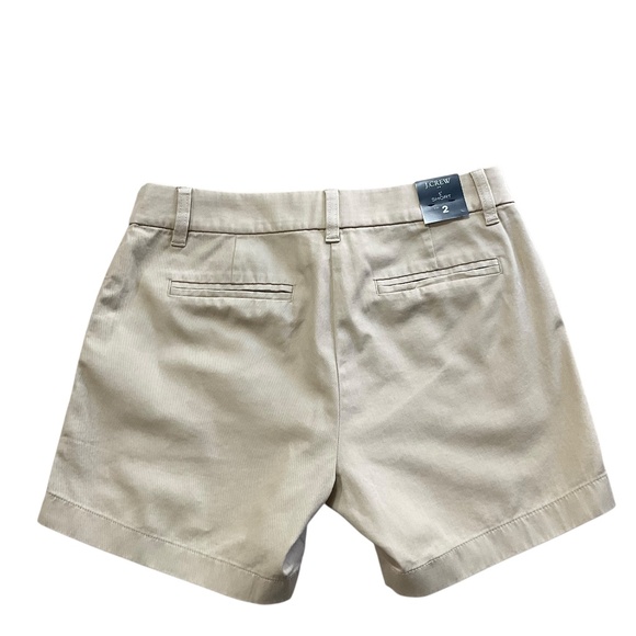J.Crew 5” Short Chino Shorts Light Khaki Cotton NWT Size 2 Style H1453 - Picture 2 of 9